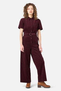 Princess Highway - Demi Cord Jumpsuit - plum