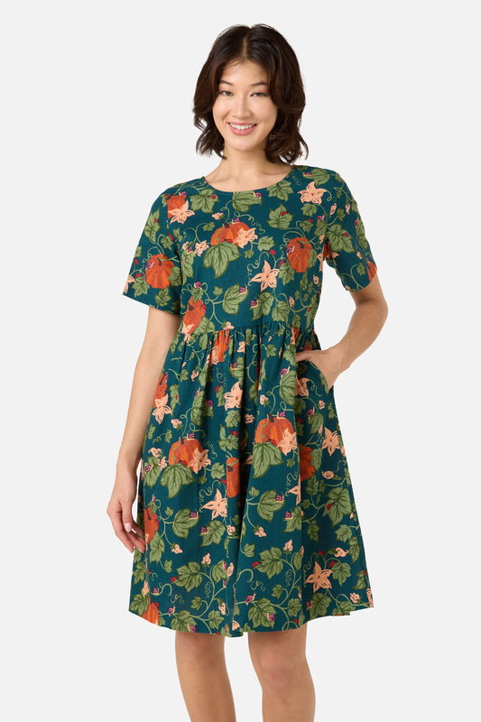 Princess Highway - Pumpkin Smock Dress - teal