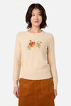 Princess Highway - Pumpkin Embroidered Jumper - cream