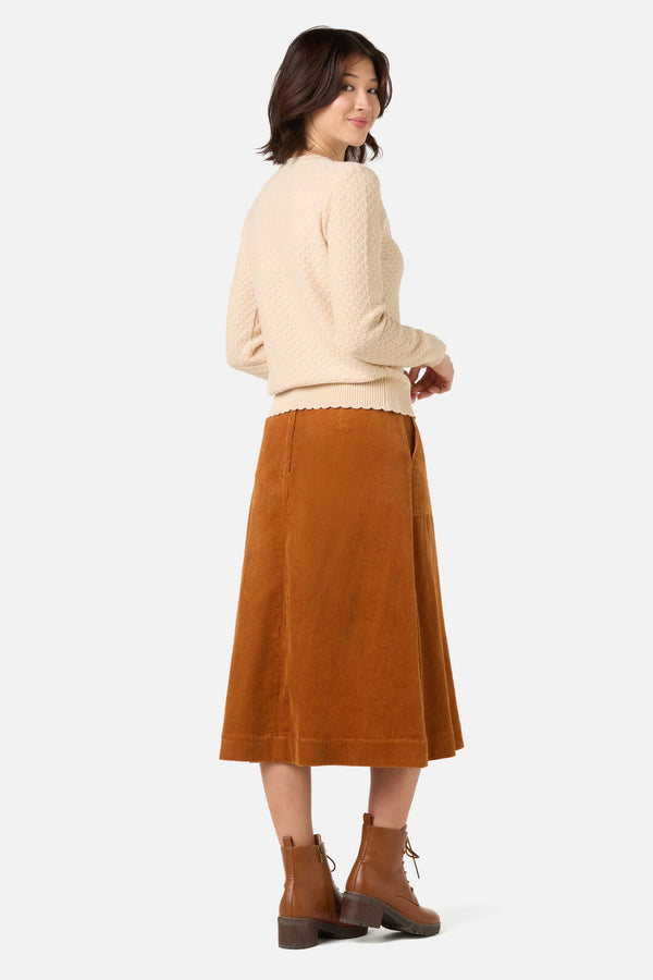 Princess Highway - Pumpkin Embroidered Jumper - cream