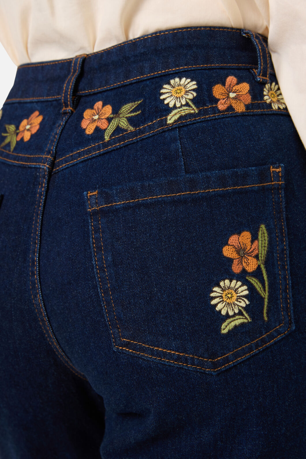 Princess Highway - Gloria Embroidered Jean - blue-denim