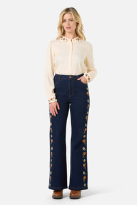 Princess Highway - Gloria Embroidered Blouse - cream