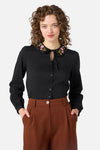 Princess Highway - Winona Flower Emb Blouse - black