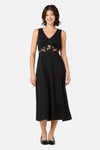 Princess Highway - Winona Flower Emb Midi Dress - black