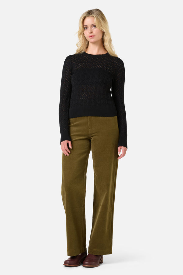 Princess Highway - Annabelle Fancy Knit Top - black