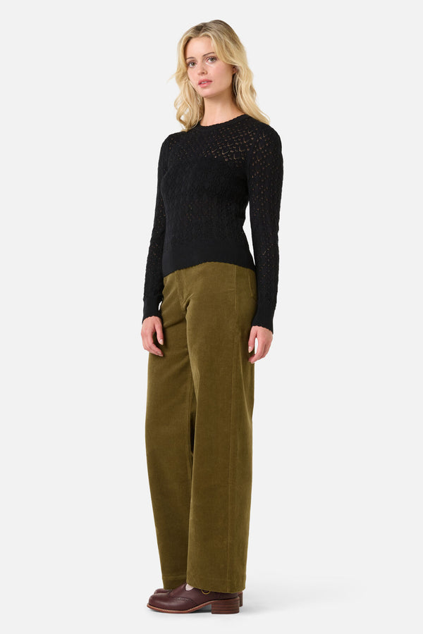 Princess Highway - Annabelle Fancy Knit Top - black