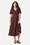 Princess Highway - Evie Rose Midi Wrap Dress - burgundy