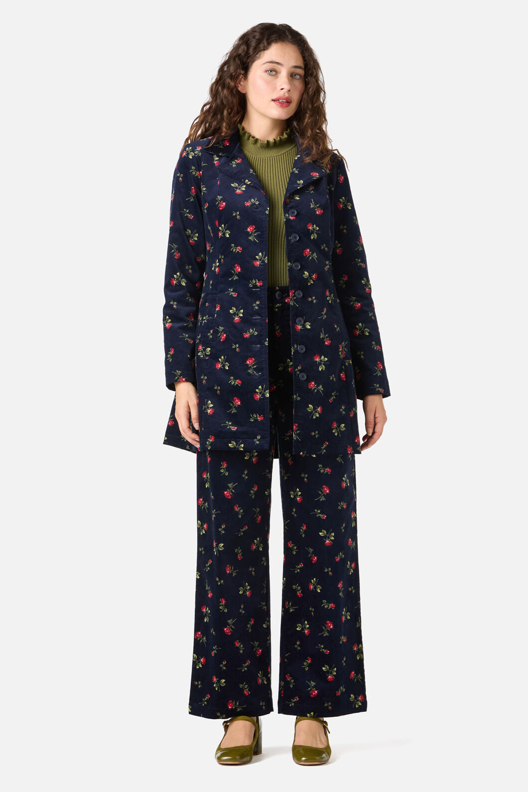Princess Highway - Evie Rose Velvet Jean - navy