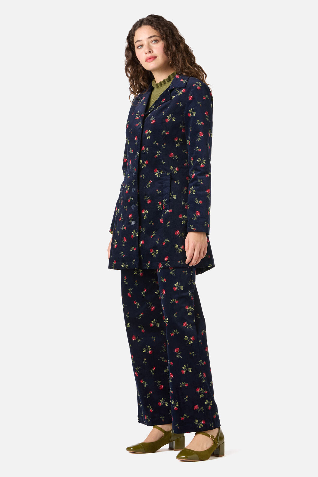 Princess Highway - Evie Rose Velvet Jean - navy