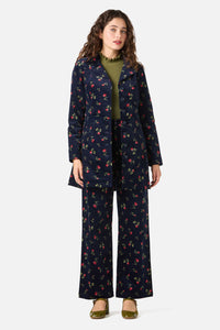 Princess Highway - Evie Rose Velvet Jacket - navy