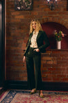 Princess Highway - Rachel Velvet Jean - olive-green