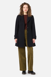 Princess Highway - Mabel A-Line Wool Blend Coat - black