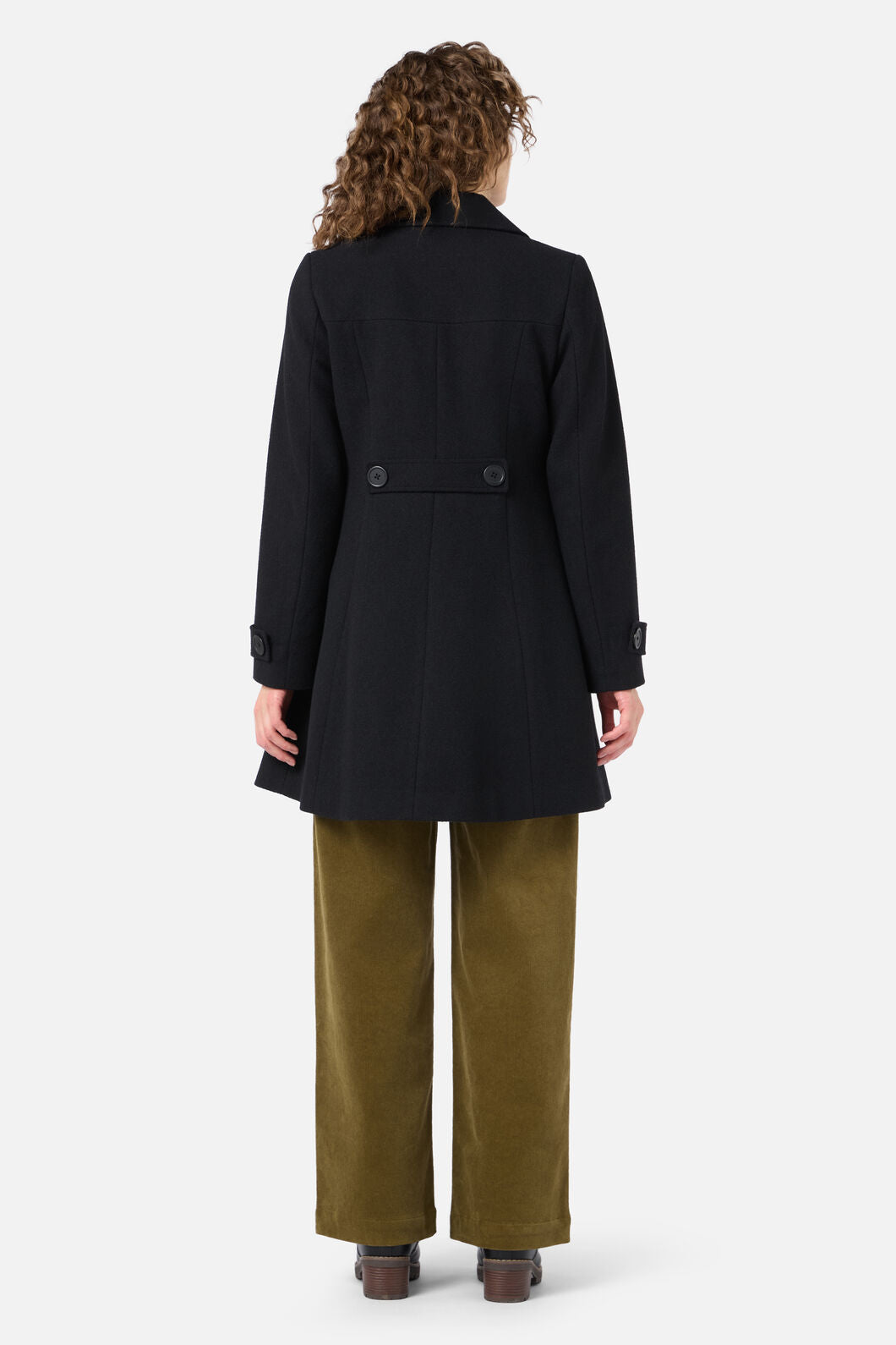 Princess Highway - Mabel A-Line Wool Blend Coat - black