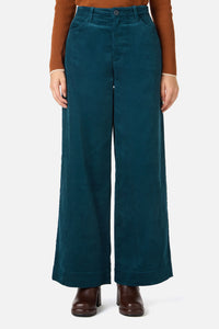 Princess Highway - Jamie Cord Wide Leg Jean - teal