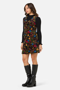 Princess Highway - Joelle Floral Velvet Vest - black
