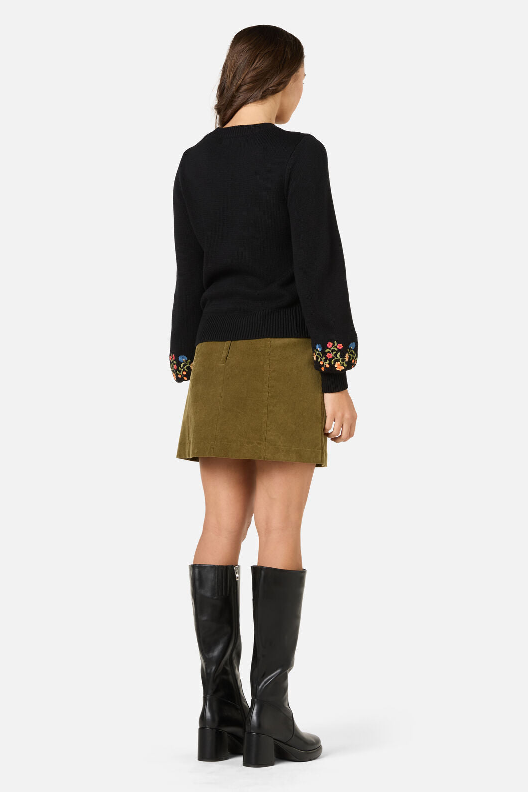 Princess Highway - Joelle Embroidered Jumper - black