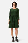 Princess Highway - Dani Cord Sleeved Dress - green