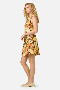 Princess Highway - Twiggy Floral Shift Dress - golden-brown