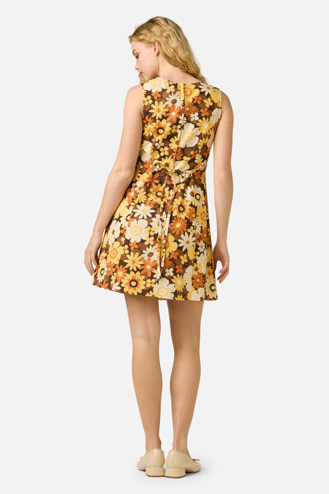 Princess Highway - Twiggy Floral Shift Dress - golden-brown