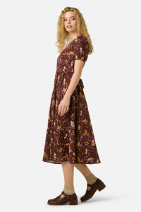 Princess Highway - Cute Cats Midi Dress - plum