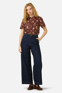 Princess Highway - Cute Cats Blouse - plum