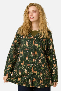 Princess Highway - Cute Cats Raincoat - green