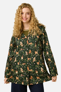 Princess Highway - Cute Cats Raincoat - green