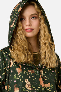 Princess Highway - Cute Cats Raincoat - green