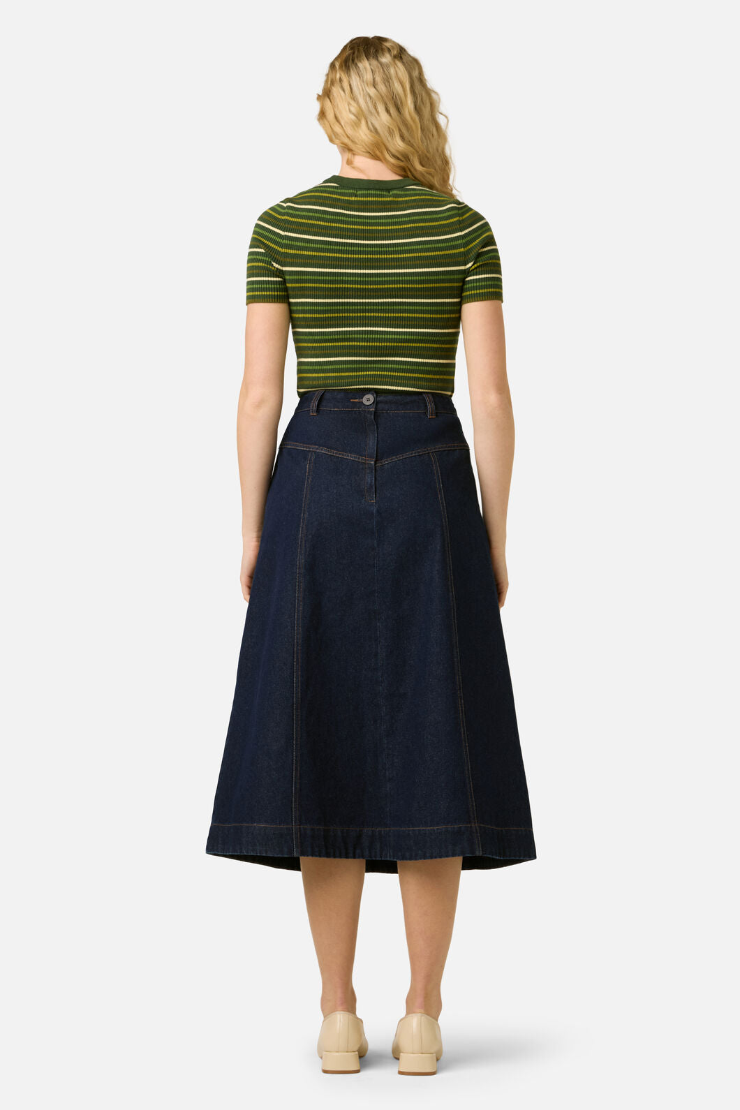 Princess Highway - Patsy Stripe Knit Top - green