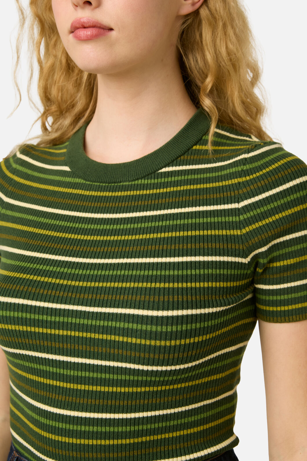 Princess Highway - Patsy Stripe Knit Top - green