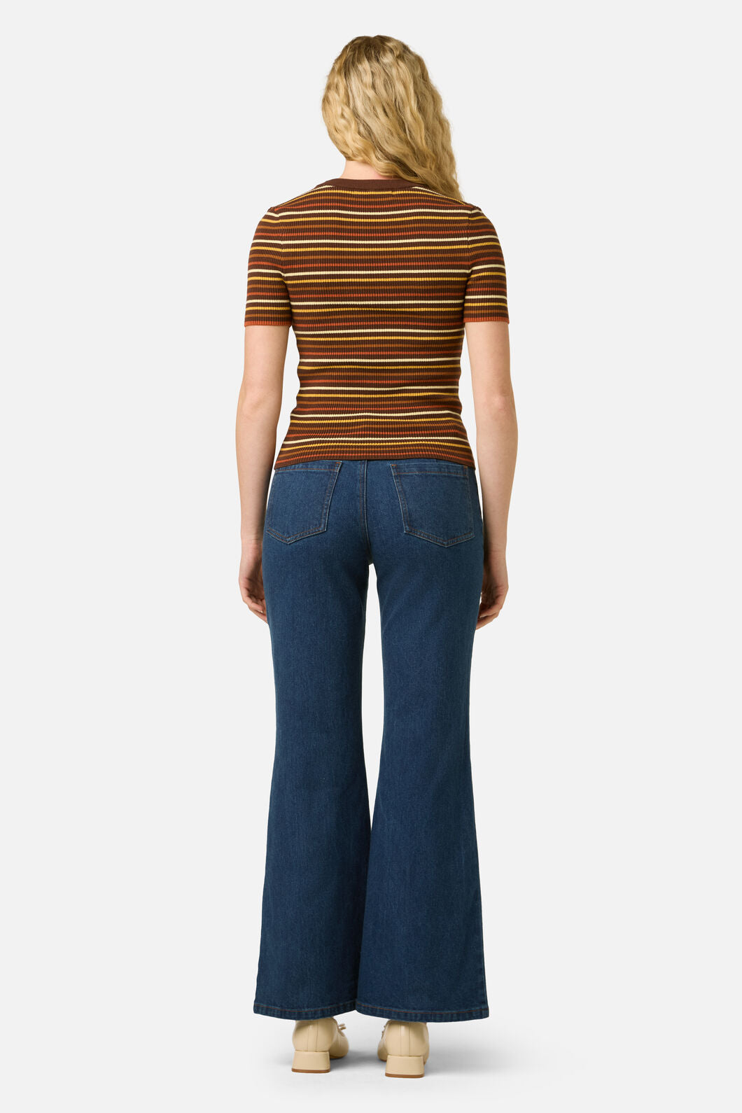 Princess Highway - Patsy Stripe Knit Top - toffee