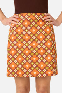 Princess Highway - Mimi Retro Mini Skirt - chocolate