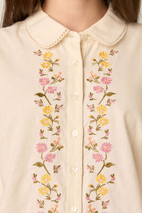 Princess Highway - Chloe Embroidered Blouse - cream