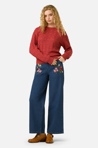 Princess Highway - Gracey Wave Knit Jumper - rose