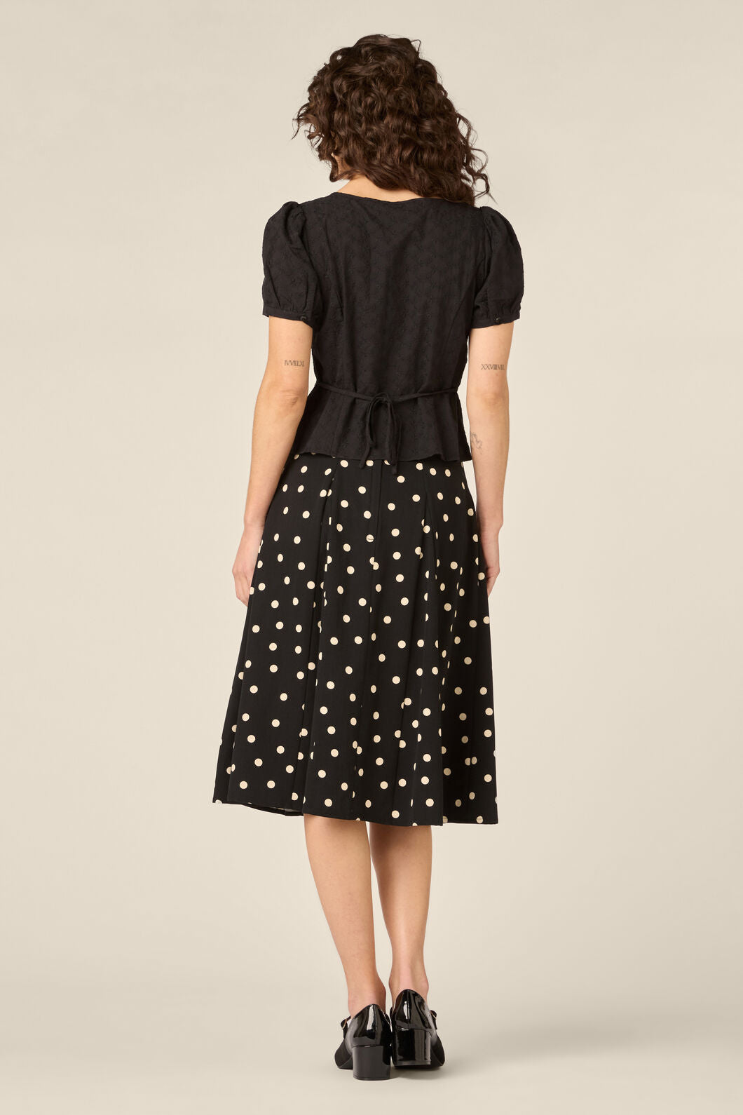 Princess Highway - Nova Prairie Short Sleeve Top - black