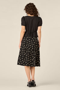 Princess Highway - Nova Prairie Short Sleeve Top - black