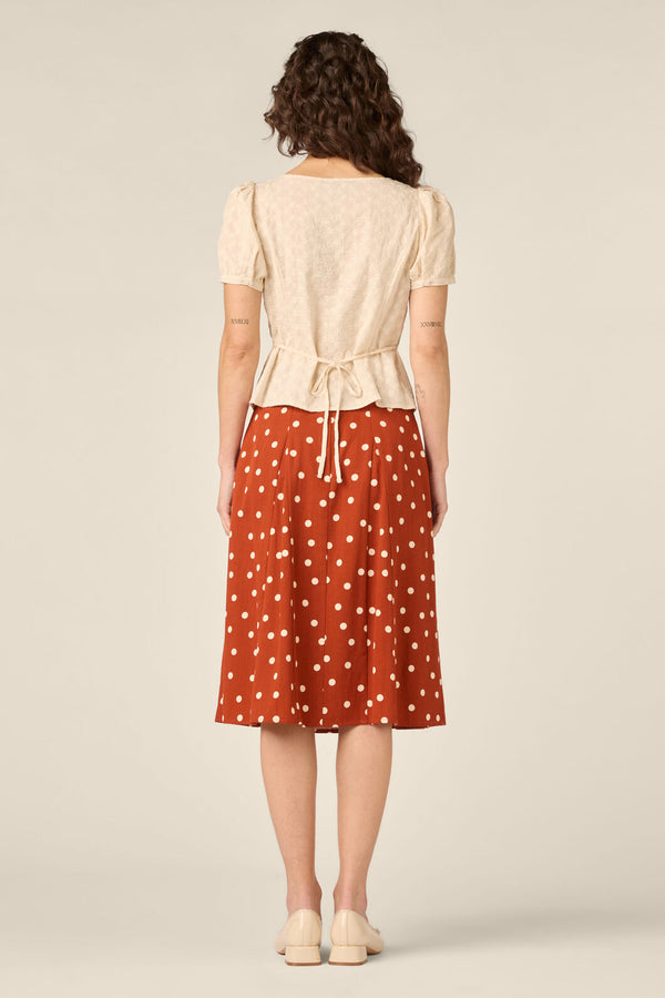 Princess Highway - Nova Prairie Short Sleeve Top - cream