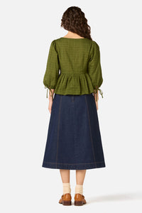 Princess Highway - Eveleigh Peplum Top - olive
