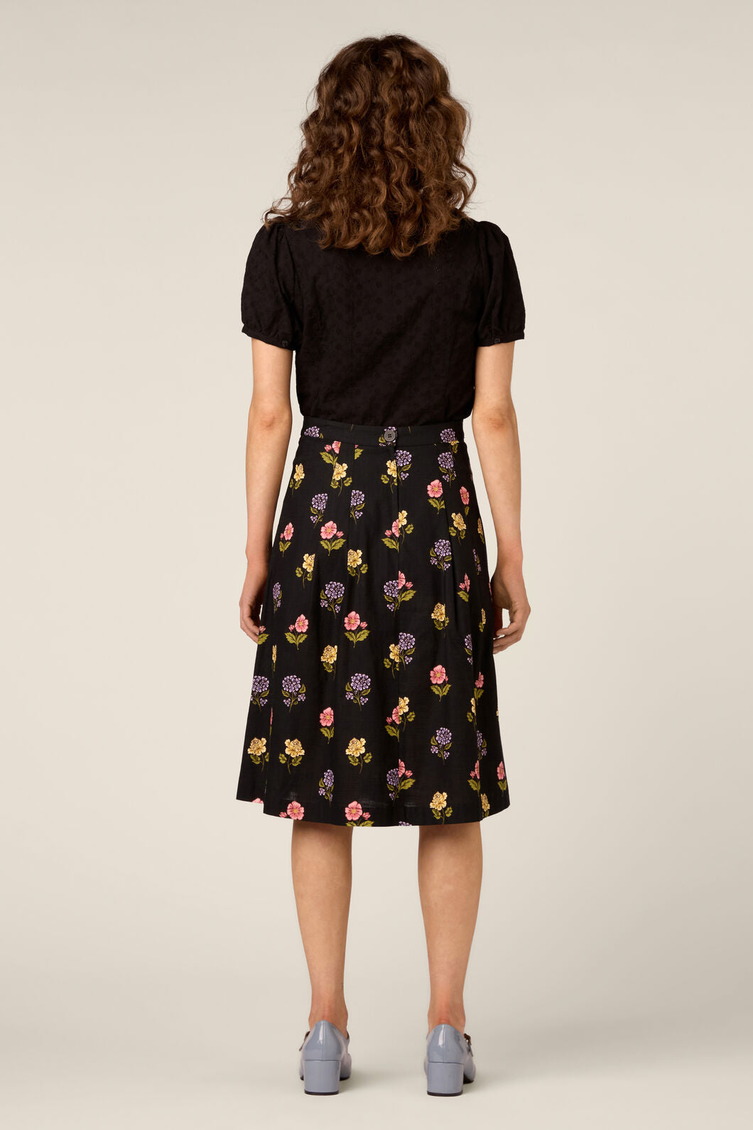 Princess Highway - Meika 90S Flower Skirt - black