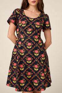 Princess Highway - Luxe Marigold Mini Dress - navy