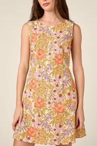 Princess Highway - Adelaide Floral Shift Dress - cream