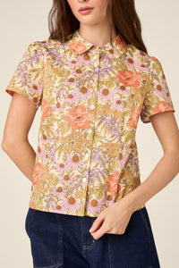 Princess Highway - Adelaide Floral Blouse - cream