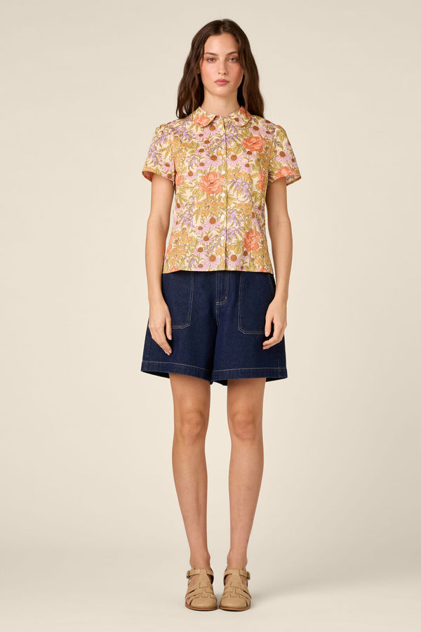 Princess Highway - Adelaide Floral Blouse - cream
