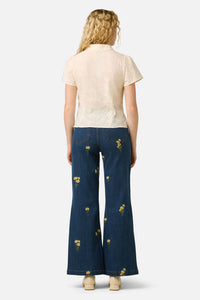 Princess Highway - Talia Broderie Blouse - cream