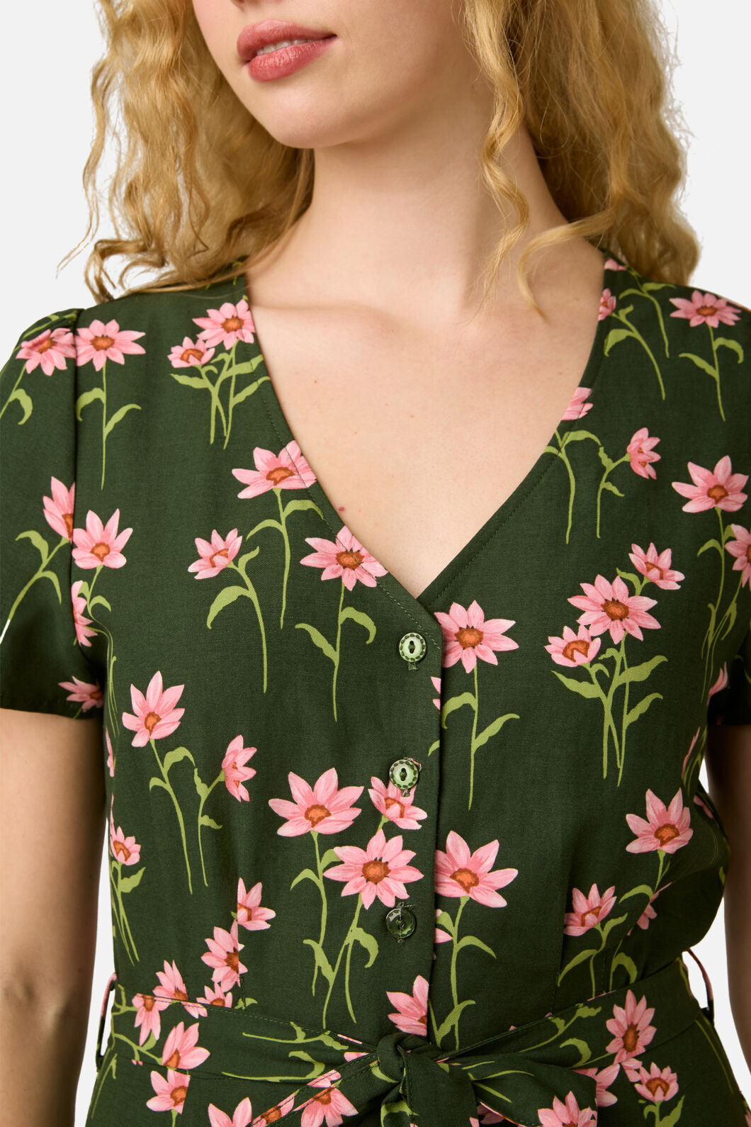 Princess Highway - Goldie Daisy Midi Dress - green