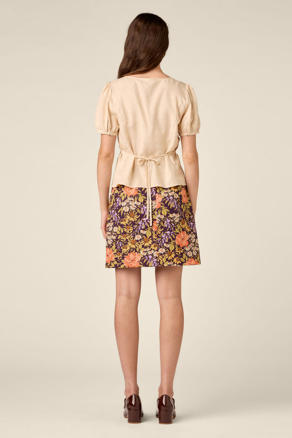 Princess Highway - Addie Floral Embroidered Top - cream