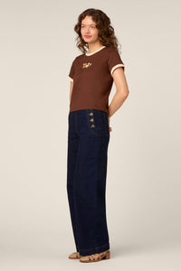 Princess Highway - Sweet Dog Printed Tee - chocolate