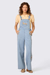 Princess Highway - Sweet Dog Embroidered Overall - blue-denim