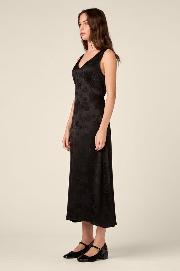 Princess Highway - Nina Embossed Slip Dress - black