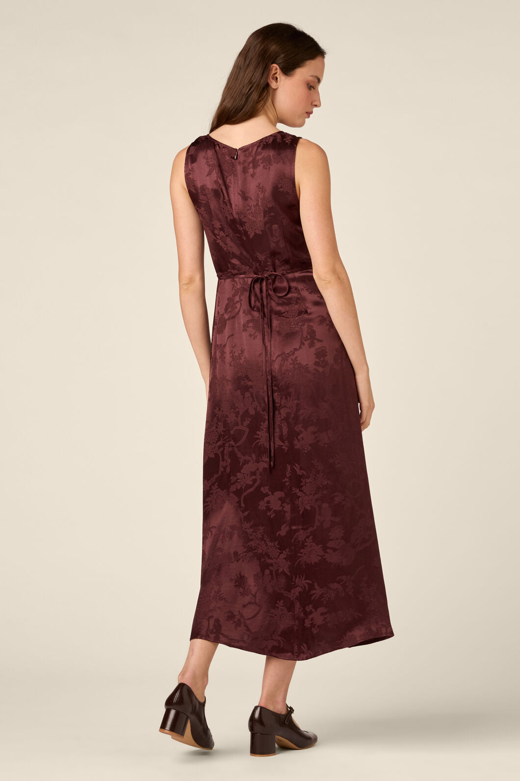 Princess Highway - Nina Embossed Slip Dress - chocolate